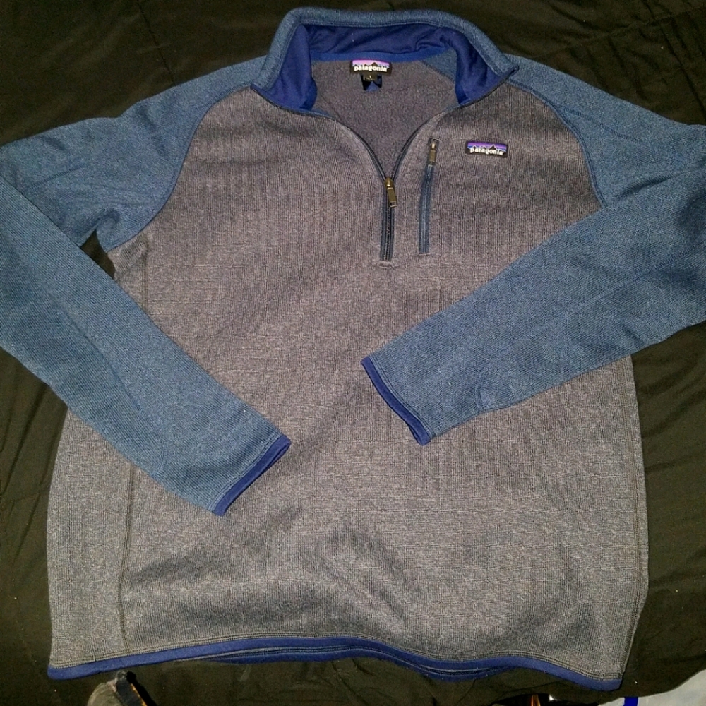 Mens Patagonia half zip fleece sweater